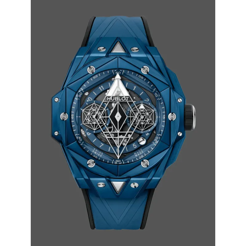 Hublot Big Bang Sang Bleu 418.EX.5107.RX.MXM21 Replica - Blue Dial Ceramic