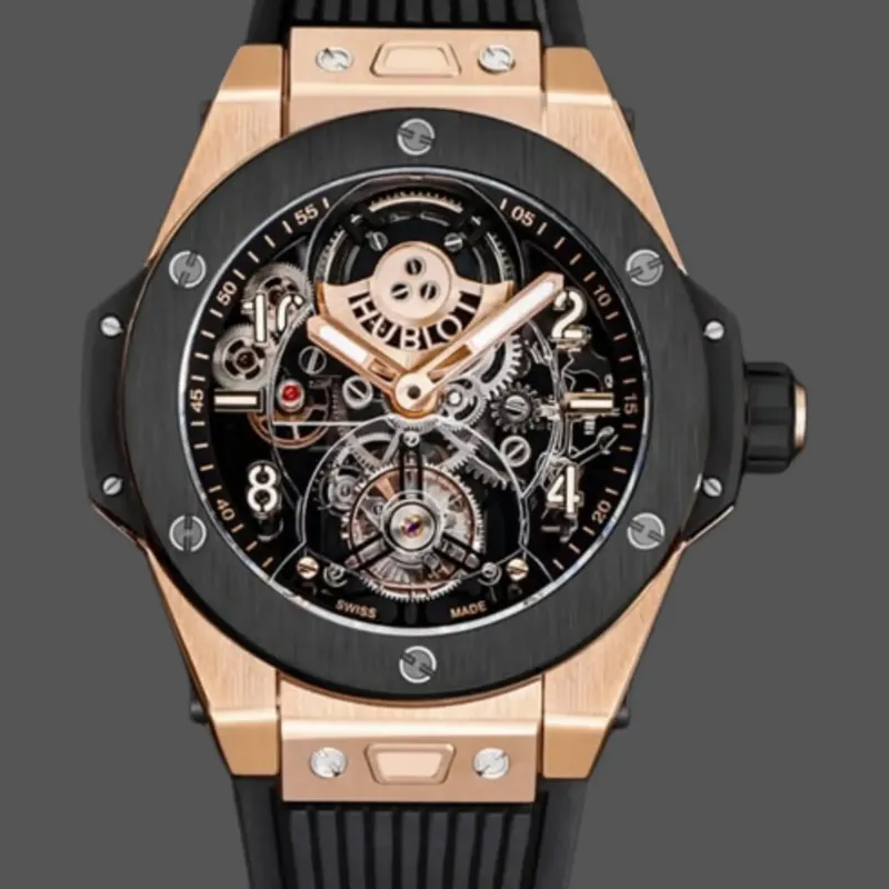 Hublot Big Bang Tourbillon Skeleton 429.OQ.0180.RX Replica - Fabric Strap