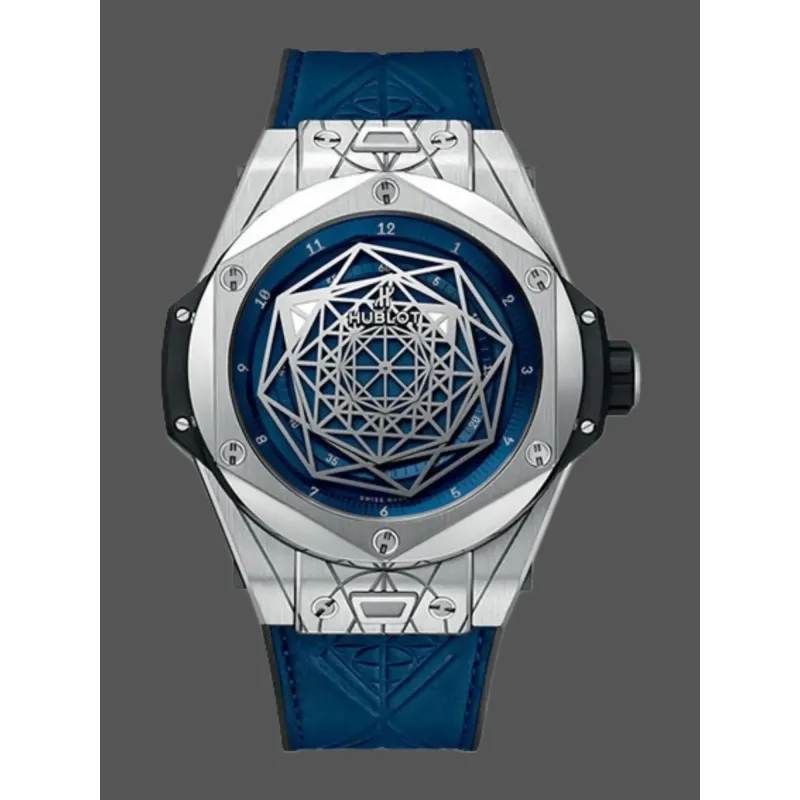 Hublot Big Bang Sang Bleu 415.NX.7179.VR.MXM18 Replica - Blue Dial Titanium