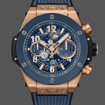 Hublot Big Bang Unico King Gold Blue Ceramic 421.OL.5180.RX Replica - Blue Dial