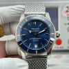 Breitling ocean Heritage UB2010161C1A1 Replica - Blue Dial Milanese Mesh