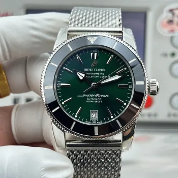Breitling ocean Heritage AB2010121L1A1 Replica - Green Dial Milanese Mesh