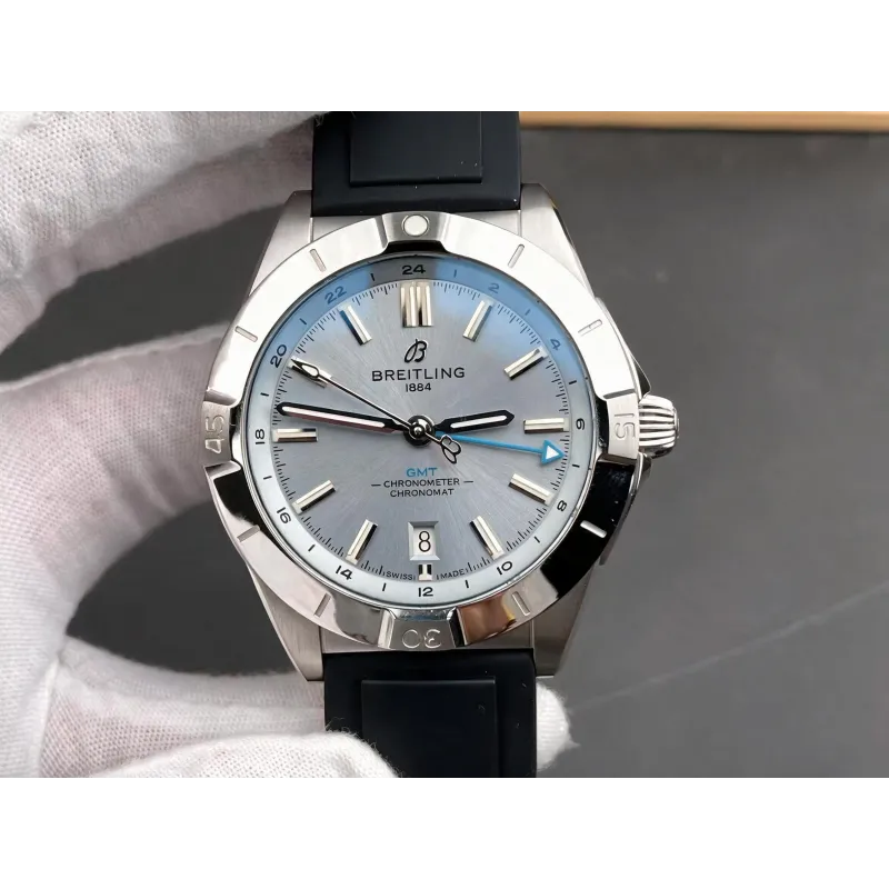 Breitling Chronomat P32398101C1S1 Replica - Ice Blue Dial Fluted Bezel
