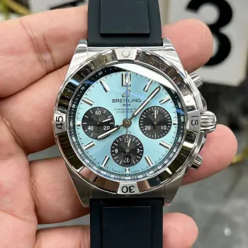Breitling Chronomat PB0134101C1S1 Replica - Ice Blue Dial Fluted Bezel