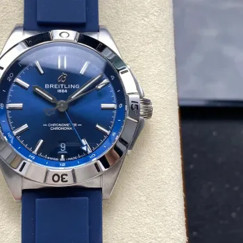 Breitling Chronomat A32398101C1A1 Replica - Blue Dial Fluted Bezel