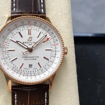 Breitling Navitimer Automatic 41 R17326211G1P1 Replica - White Dial Rose Gold