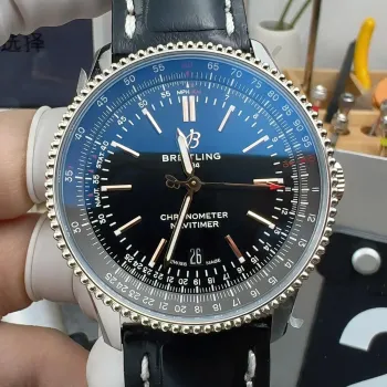 Breitling Navitimer A17326211B1P2 Replica - Black Dial Fluted Bezel