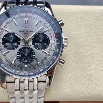 Breitling Navitimer AB0138241G1A1 Replica - Silver Dial Fluted Bezel