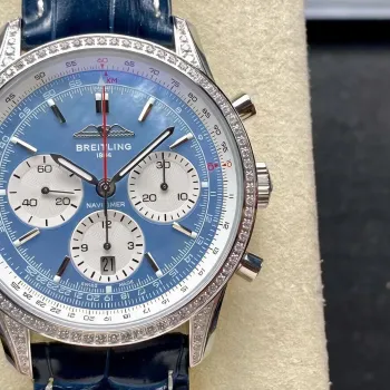 Breitling Navitimer AB01396A1C1P1 Replica - Mother-of-Pearl Dial Fluted Bezel