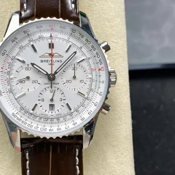 Breitling Navitimer AB0139211G1P1 Replica - Silver Dial Fluted Bezel