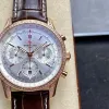Breitling Navitimer RB0139631G1P1 Replica - Silver Dial Fluted Bezel