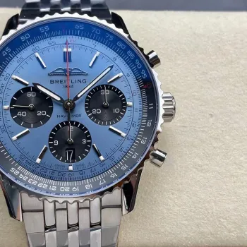 Breitling Navitimer AB0138241C1A1 Replica - Blue Dial Fluted Bezel