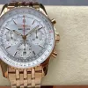 Breitling Navitimer RB0139211G1R1 Replica - Silver Dial Fluted Bezel