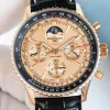 Breitling Navitimer RB19101A1H1P1 Replica - Rose Gold Dial Fluted Bezel