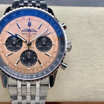 Breitling Navitimer AB0138241K1A1 Replica - Copper Dial Fluted Bezel