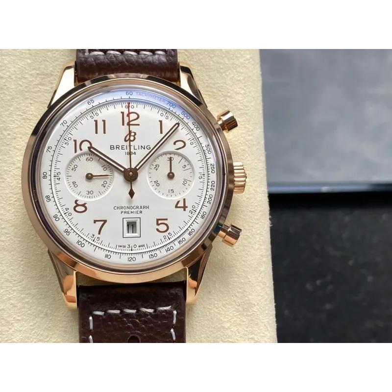 Breitling Premier RB0145371G1P2 Replica - Silver Dial Two-Tone
