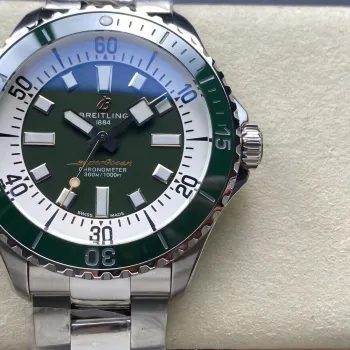 Breitling ocean Automatic 44 A17376A31L1A1 Replica - Green Dial Stainless Steel