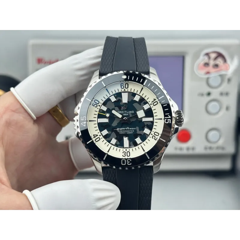 Breitling ocean E10379351B1S1 Replica - Blue Dial Rubber Strap