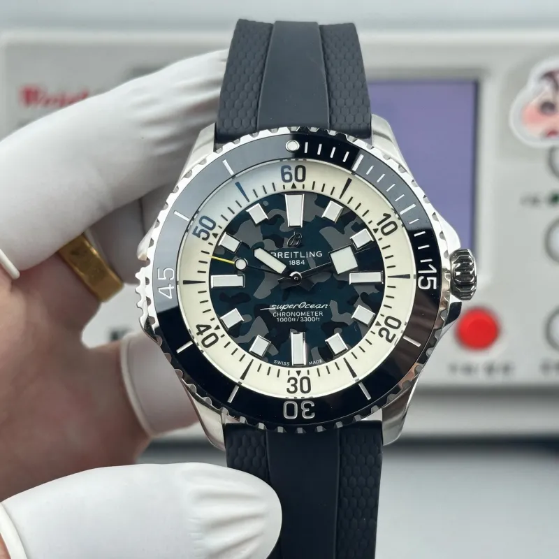 Breitling ocean E10379351B1S1 Replica - Blue Dial Rubber Strap