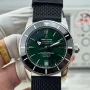 Breitling ocean Heritage AB2010121L1S1 Replica - Green Dial Rubber Strap