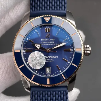 Breitling ocean UB3112161C1S1 Replica - Blue Dial Fluted Bezel