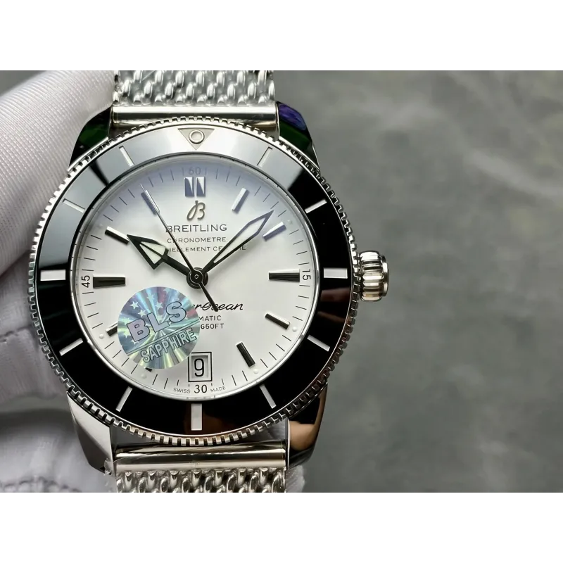 Breitling ocean Heritage II B20 Automatic 42 AB201012/G827-154A Replica - Silver Dial
