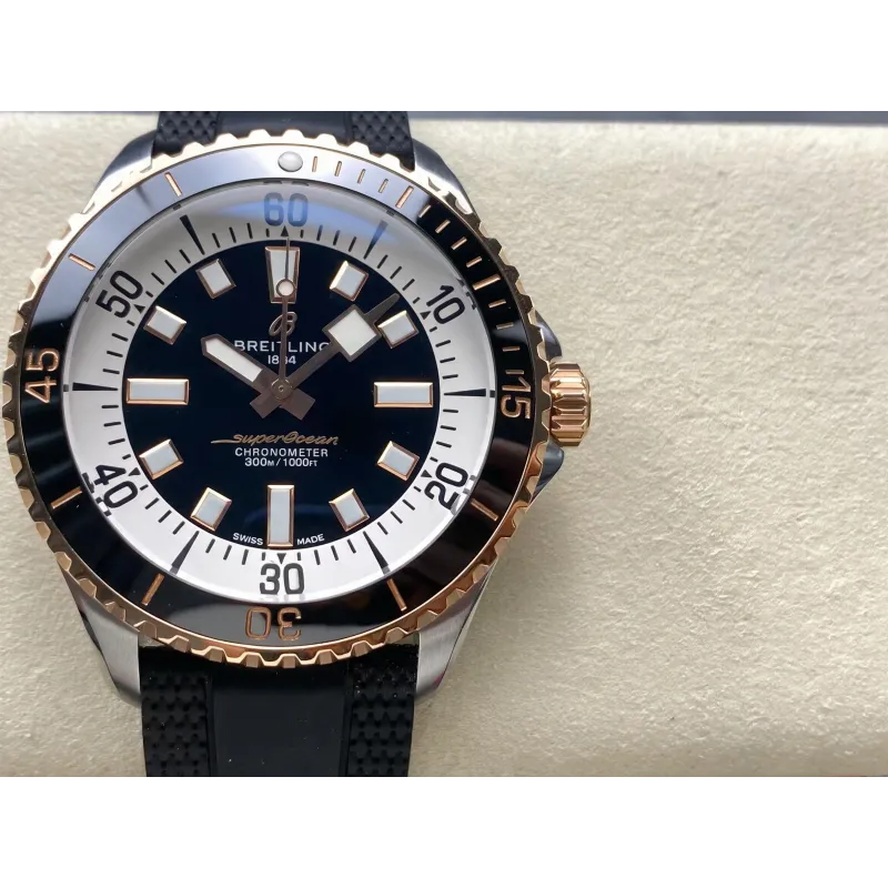 Breitling ocean Automatic 42 U17375211B1S1 Replica - Black Dial Two-Tone