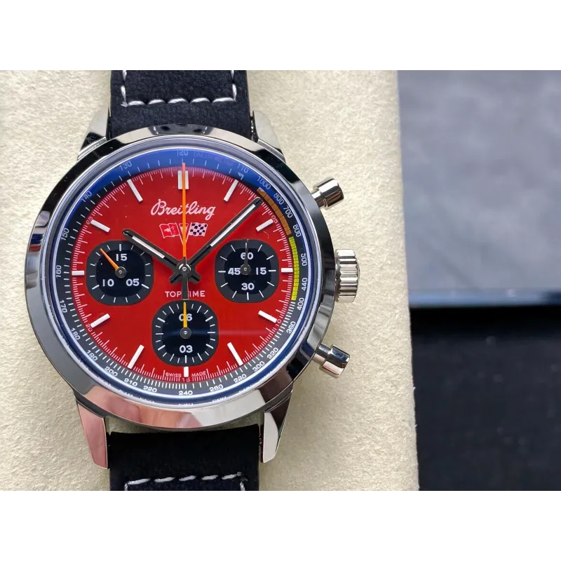 Breitling Top Time B01 Classic Cars A25310241K1X1 Replica - Red Dial