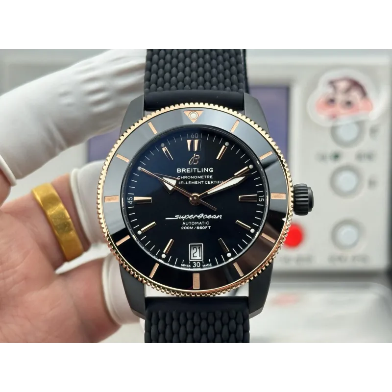 Breitling ocean Heritage UB20303A1B1S1 Replica - Black Dial Stainless Steel