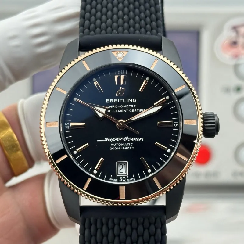 Breitling ocean Heritage UB20303A1B1S1 Replica - Black Dial Stainless Steel