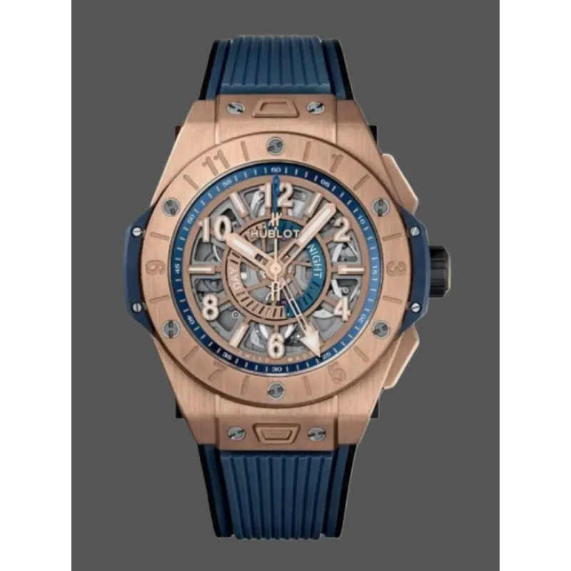 Hublot Big Bang Unico 471.OX.7128.RX Replica - Rubber Strap Rose Gold