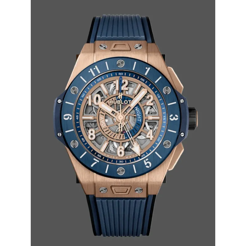 Hublot Big Bang 471.OL.7128.RX Replica - Rubber Strap Rose Gold