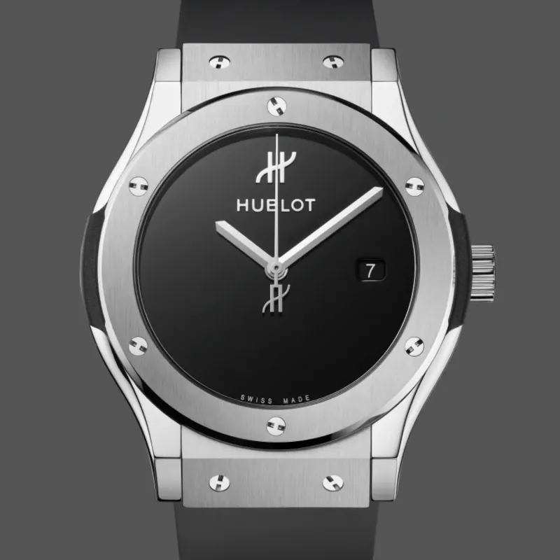 Hublot Classic Fusion 542.NX.1270.RX.MDM Replica - Black Dial Rubber Strap