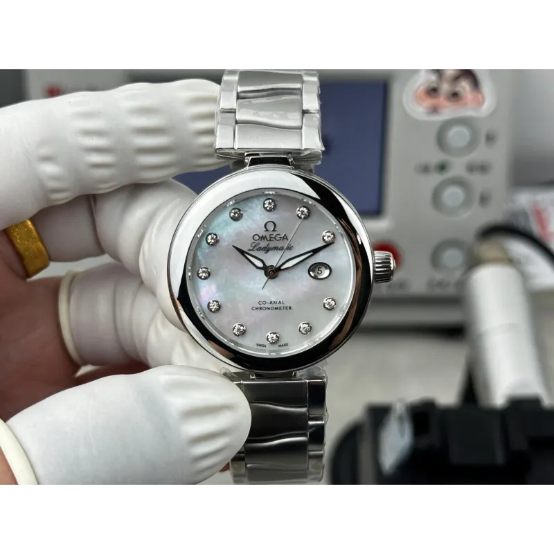 Omega Ladymatic Unisex 425.30.34.20.55.002 Replica - Mother-of-Pearl Dial
