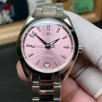 Omega Aqua Terra Unisex 220.10.34.20.10.003 Replica - Pink Dial Stainless Steel