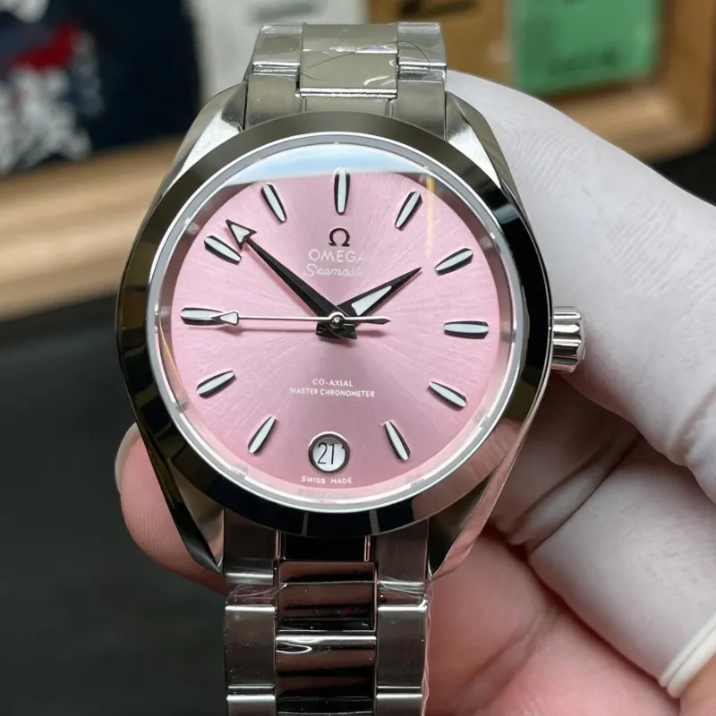 Omega Aqua Terra Unisex 220.10.34.20.10.003 Replica - Pink Dial Stainless Steel