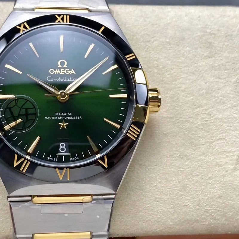 Omega Constellation 131.20.41.21.10.001 (TWO-TONE BRACELET EDITION) Replica - Green Dial