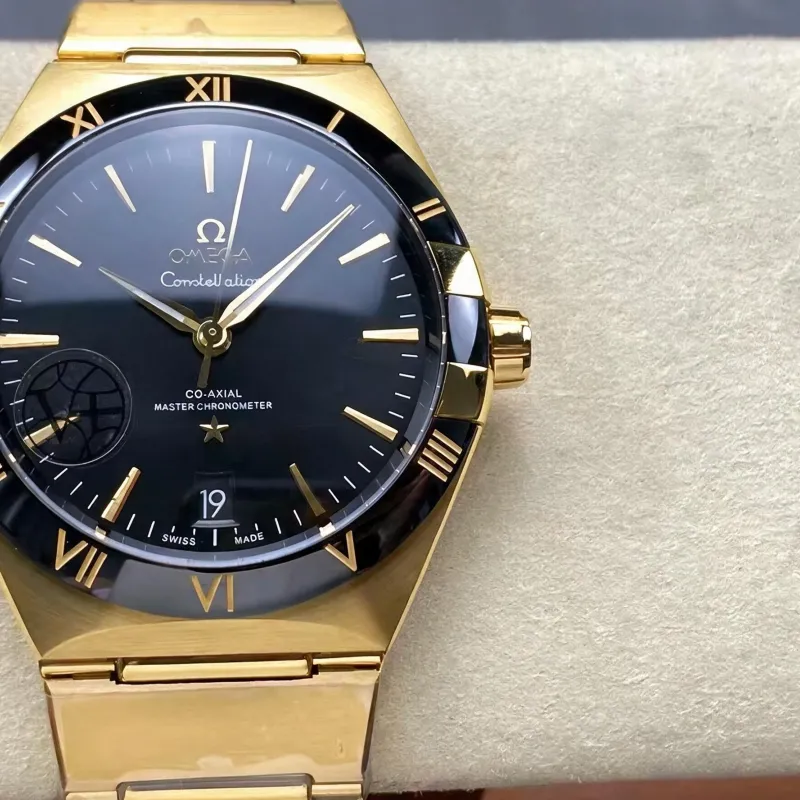 Omega Constellation 131.63.41.21.01.001 (YELLOW GOLD BRACELET) Replica - Black Dial