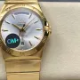 Omega Constellation 123.50.38.22.02.002 Replica - Silver Dial Fluted Bezel