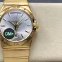 Omega Constellation 123.55.38.22.02.002 Replica - Silver Dial Fluted Bezel