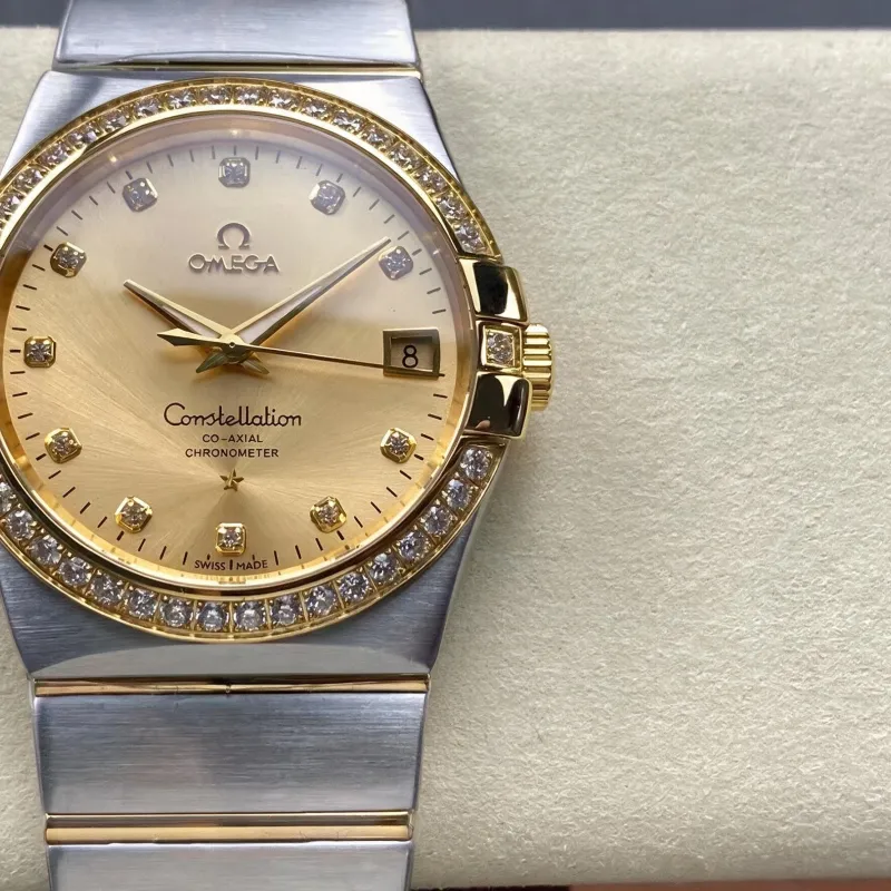 Omega Constellation 123.25.38.21.58.001 Replica - Champagne Dial Stainless Steel