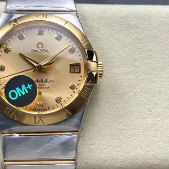 Omega Constellation 123.20.38.21.58.001 Replica - Champagne Dial Stainless Steel
