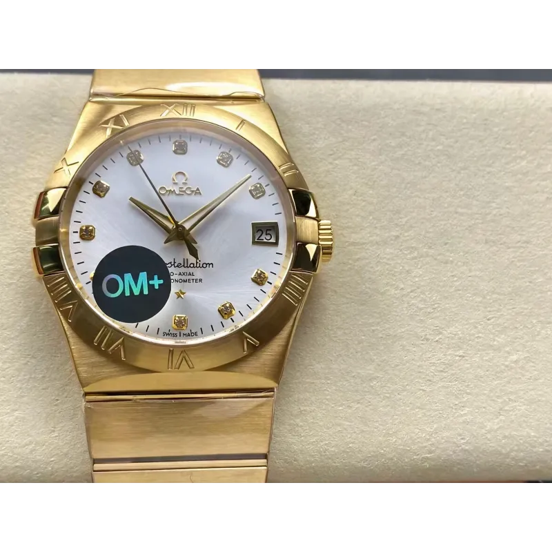 Omega Constellation 123.50.38.21.52.002 Replica - Silver Dial Two-Tone