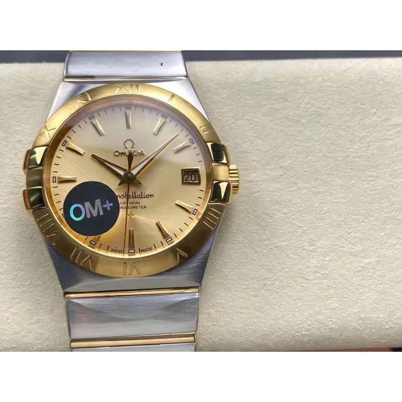 Omega Constellation 123.20.38.21.08.001 Replica - Champagne Dial Stainless Steel