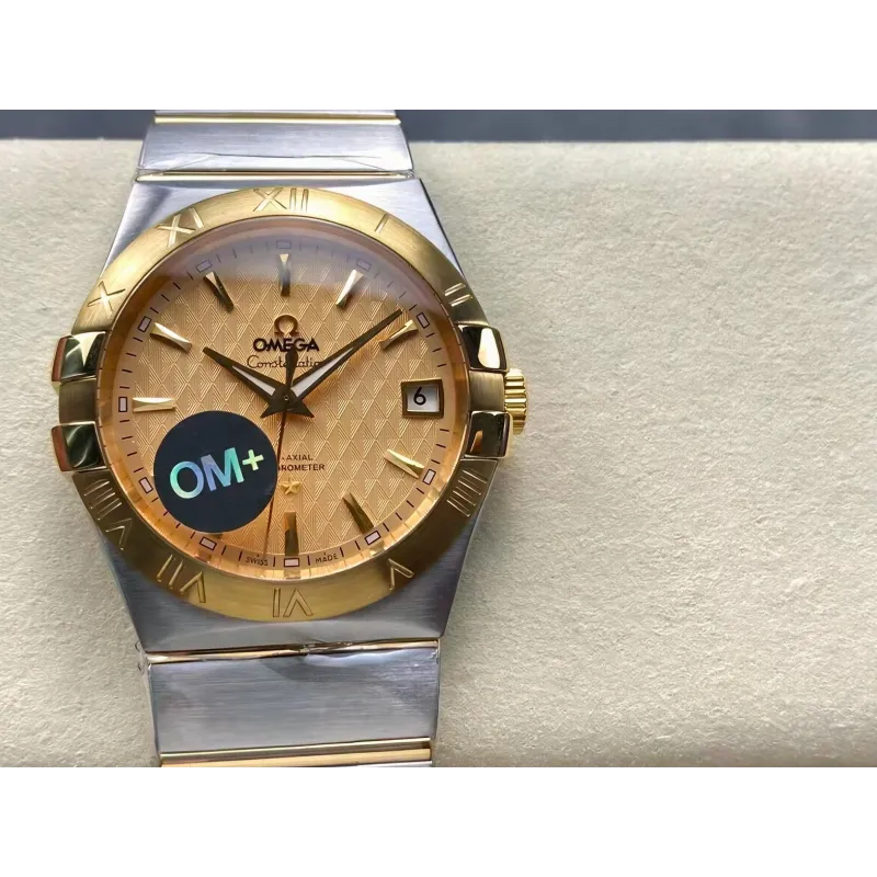 Omega Constellation 123.20.38.21.08.002 Replica - Champagne Dial Stainless Steel