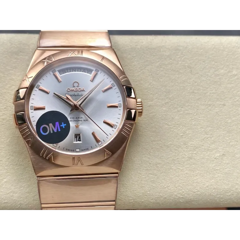 Omega Constellation 123.50.38.22.02.001 Replica - Silver Dial Fluted Bezel