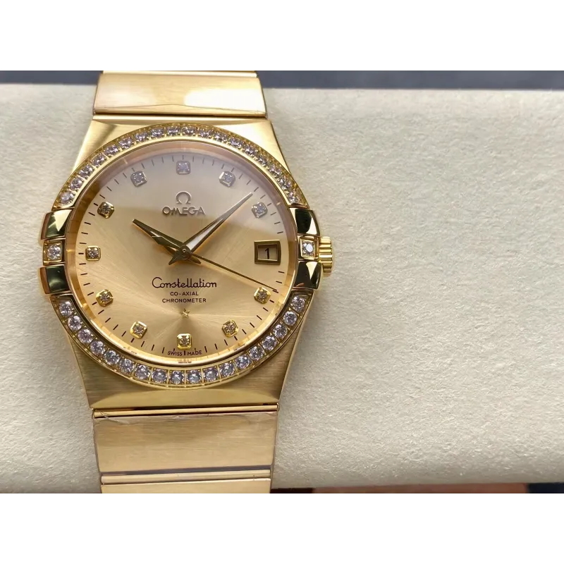 Omega Constellation 123.55.38.21.58.001 Replica - Champagne Dial Two-Tone