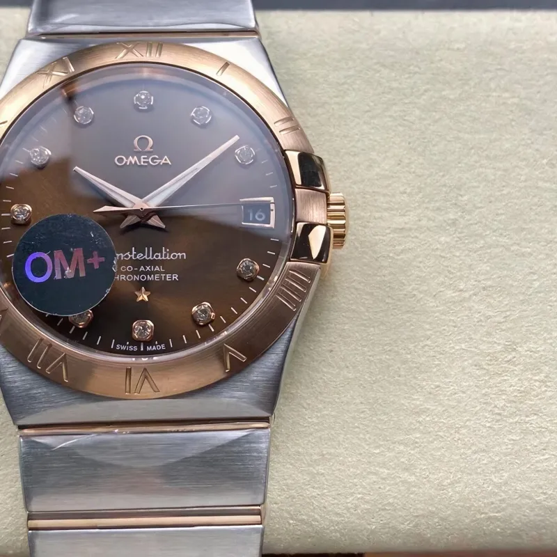 Omega Constellation 123.20.38.21.63.001 Replica - Brown Dial Stainless Steel