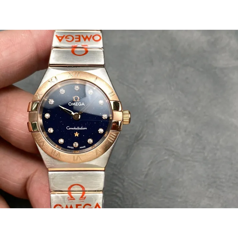 Omega Constellation Women's 131.20.25.60.53.002 Replica - Blue Dial Stainless Steel