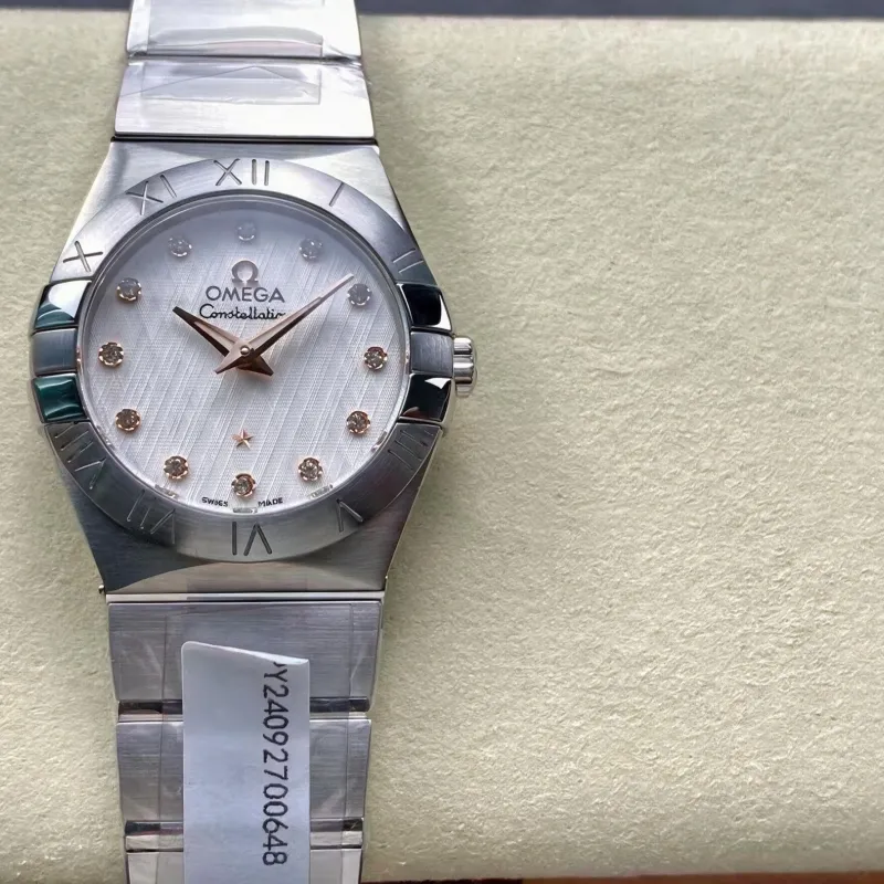 Omega Constellation Unisex 123.10.27.60.52.001 Replica - Silver Dial Stainless Steel